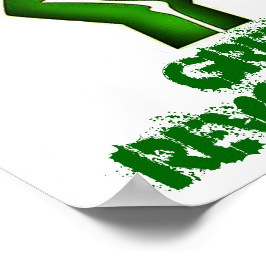 Poster van de groene revolutie (Hoek)