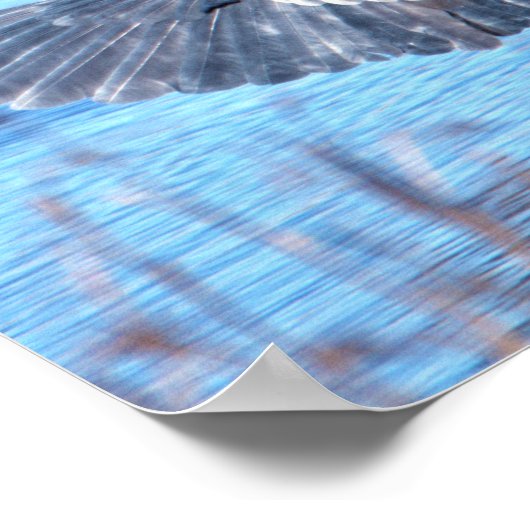 Poster van de grote blauwe herenkruid (Hoek)