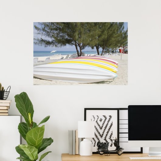 Poster van de Grote Caymaneilanden (Thuiskantoor)