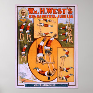 Poster van de grote mogendheden van het westen