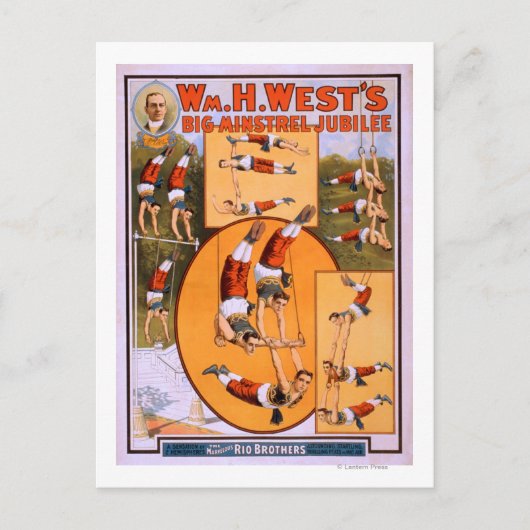 Poster van de grote mogendheden van West-Jubilee Briefkaart (Voorkant)