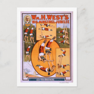 Poster van de grote mogendheden van West-Jubilee Briefkaart