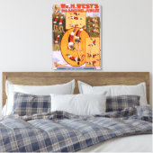 Poster van de grote mogendheden van West-Jubilee Canvas Afdruk (Insitu (Slaapkamer))