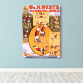 Poster van de grote mogendheden van West-Jubilee Canvas Afdruk (Insitu (Houten vloer))