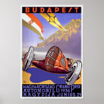 Poster van de Grote Prijs van Hongarije van 1936<br><div class="desc">Reproduction print van een  Art Deco-poster ter bevordering van de Grote Prijs van 1936 in Boedapest. Deze art-deco druk is digitaal gerenoveerd om de originele kleuren uit te brengen,  nog beter en zo vele onvolkomenheden te bevestigen mogelijk.</div>