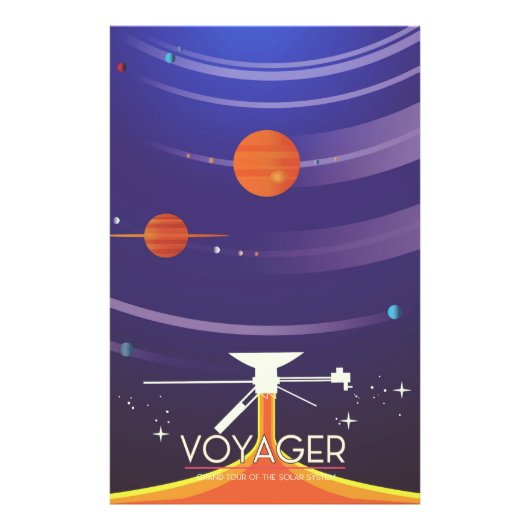 Poster van de Grote Tour Science van Voyager (Voorkant)