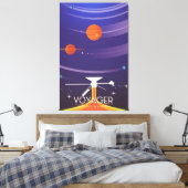 Poster van de Grote Tour Science van Voyager Canvas Afdruk (Insitu (Slaapkamer))