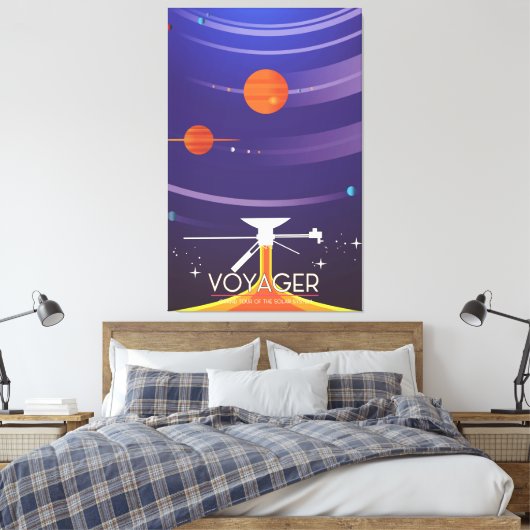 Poster van de Grote Tour Science van Voyager Canvas Afdruk (Insitu (Slaapkamer))