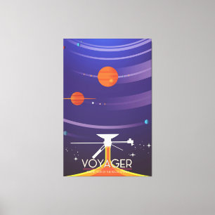 Poster van de Grote Tour Science van Voyager Canvas Afdruk