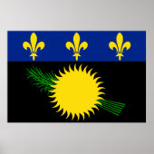 Poster van de Guadeloupe-vlag (Voorkant)