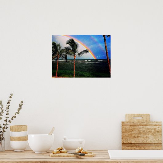 Poster van de Hawaiiaanse regenboog (Keuken)