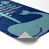 Poster van de Hawaiiaanse walvis (Hoek)