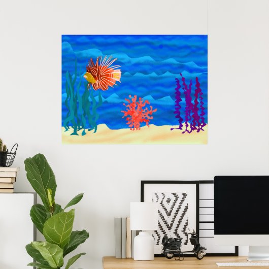 Poster van de heilvis (Thuiskantoor)