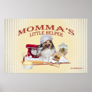 Poster van de Helper lg van Sheltie Momma