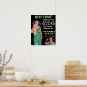 POSTER VAN DE HERINNERINGSLIJST VOOR KINDEREN (Keuken)