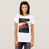  poster van de HS2-trein; T-shirt (Voorkant volledig)