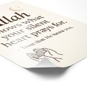 Poster van de Islamitische Muur – Silent Prayer Qu (Hoek)