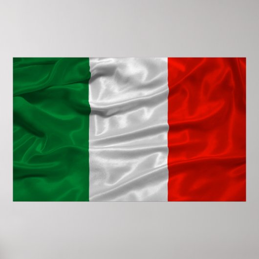 Poster van de Italiaanse vlag (Voorkant)