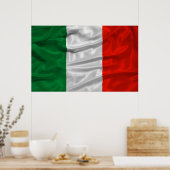 Poster van de Italiaanse vlag (Keuken)