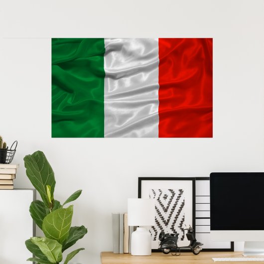Poster van de Italiaanse vlag (Thuiskantoor)