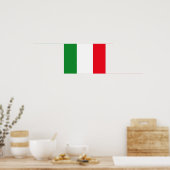 Poster van de Italiaanse vlag (Keuken)