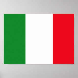Poster van de Italiaanse vlag