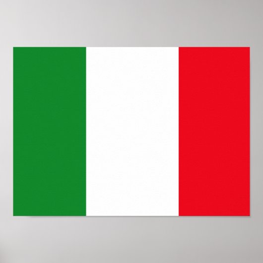 Poster van de Italiaanse vlag (Voorkant)