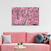 Poster van de Japanse Cherry Blossom Canvas Afdruk (Insitu (Woonkamer))