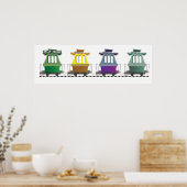 POSTER VAN DE JOLLEY TROLLEY TRAIN VAN FAIRYLAND (Keuken)