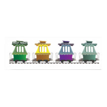 POSTER VAN DE JOLLEY TROLLEY TRAIN VAN FAIRYLAND