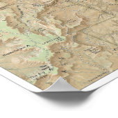 Poster van de kaart Canyonlands (Utah) (Hoek)