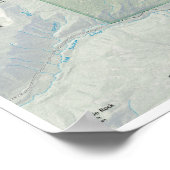 Poster van de kaart van het meer van de kerker (Hoek)