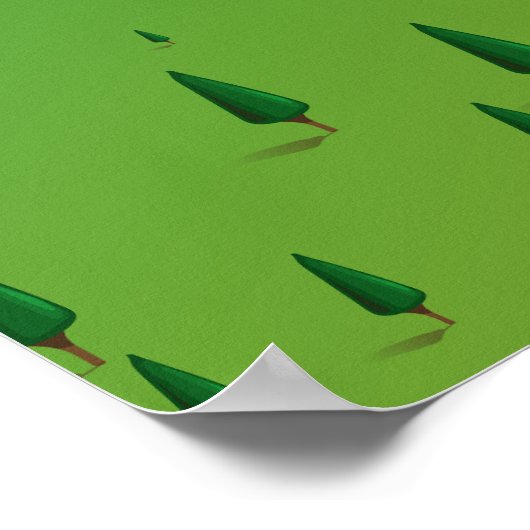 Poster van de kaart van het meer van Hubbard in he (Hoek)