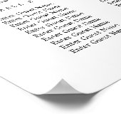 Poster van de kalligrafie (Hoek)