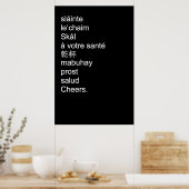 Poster van de kazen (Keuken)