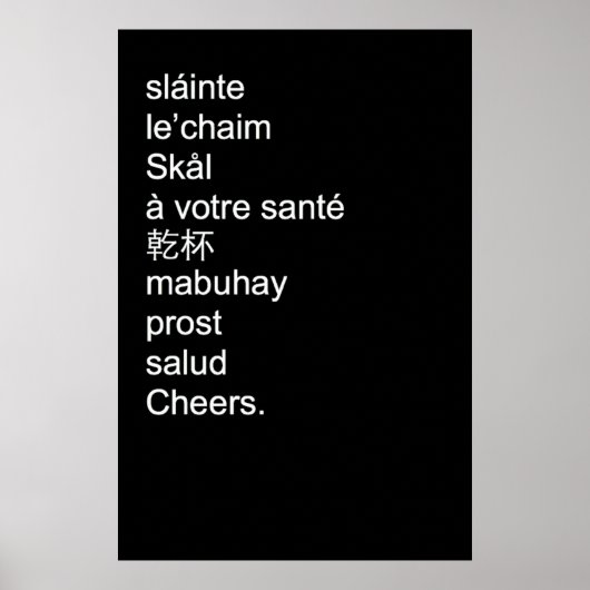 Poster van de kazen (Voorkant)