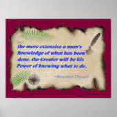 Poster van de kennis (Matte) (Voorkant)