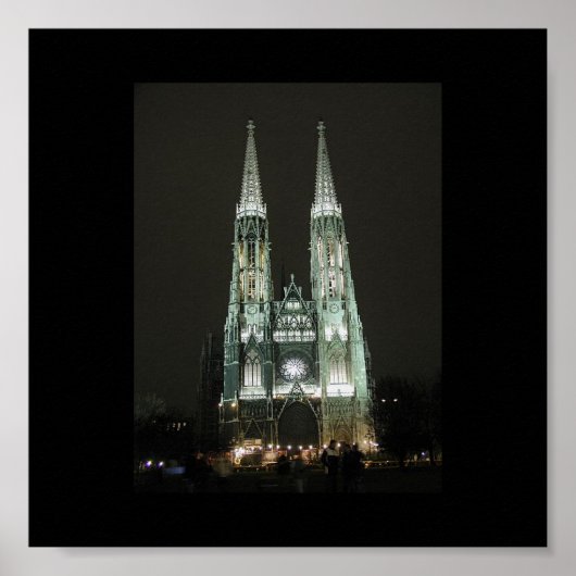 Poster van de kerk Notre Dame (Voorkant)