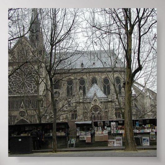 Poster van de kerk Notre Dame (Voorkant)