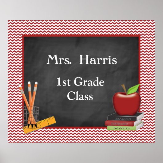 Poster van de klas van de schoolklas Personalized (Voorkant)