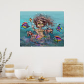 Poster van de Kleine Zeemeermin (Keuken)