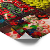 Poster van de kleurrijke snoep (Hoek)