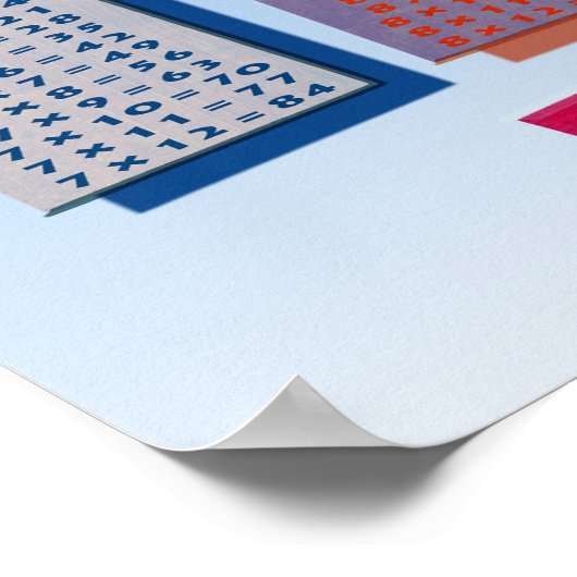 Poster van de kleurvermenigvuldigingstabel | Kinde (Hoek)