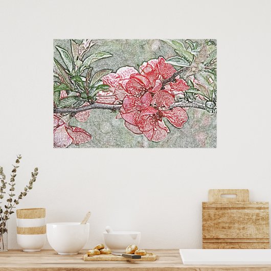 Poster van de koraalkwekerij (Keuken)