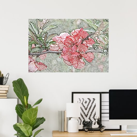 Poster van de koraalkwekerij (Thuiskantoor)