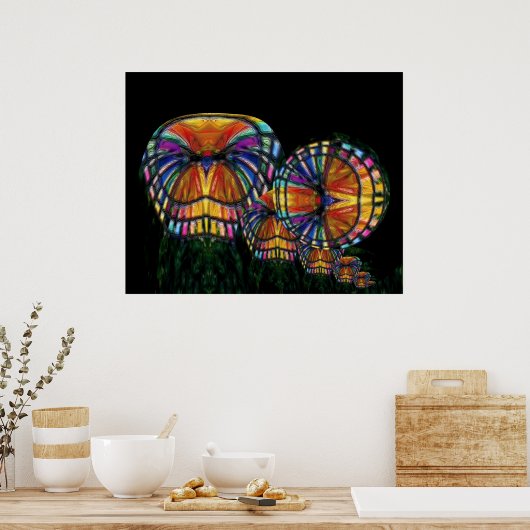 Poster van de Koraaltuin (Keuken)