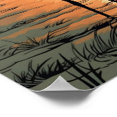 Poster van de kraanmuur, kunstillustratie (Hoek)