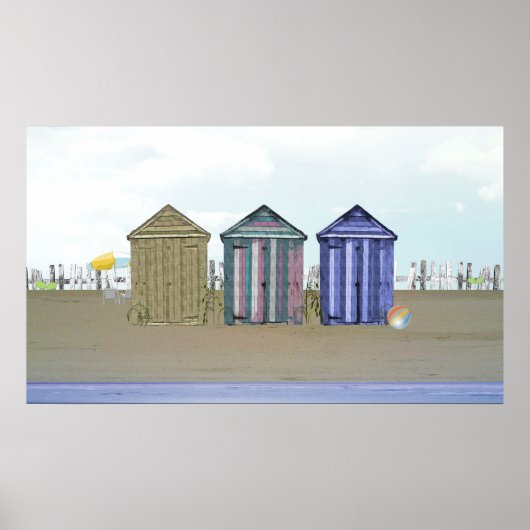 Poster van de Kunst van de Zaaier en van de Beach  (Voorkant)