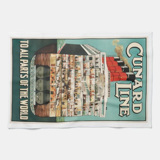 Poster van de kustzeelui, luxeschip  theedoek (Horizontaal)