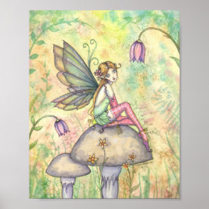 Poster van de Kute Flower Fairy van Molly Harrison
